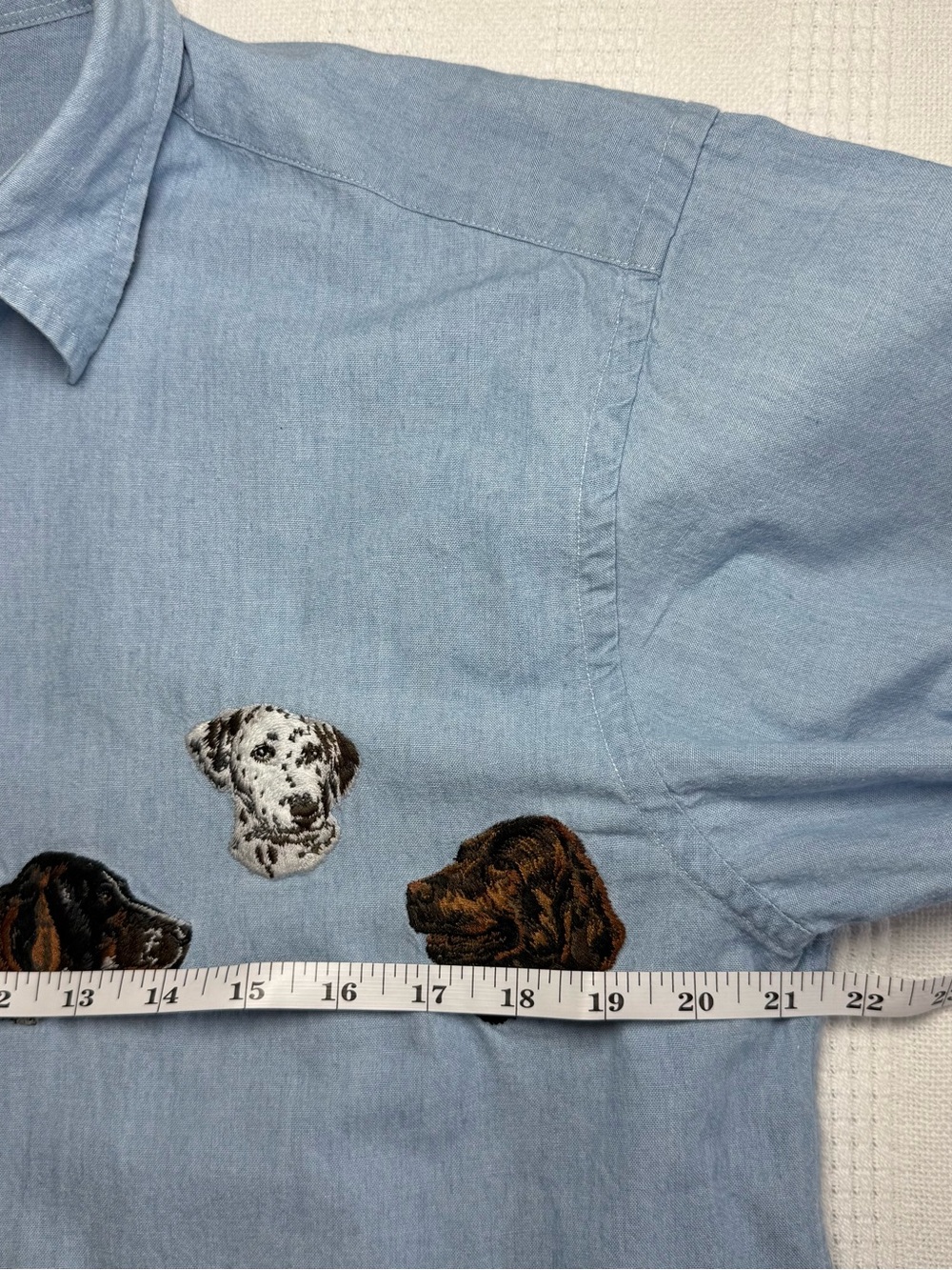 VTG 80s RARE Banana Republic Safari & Travel Clothing Co. Dog Embroidered Shirt - Picture 10 of 10
